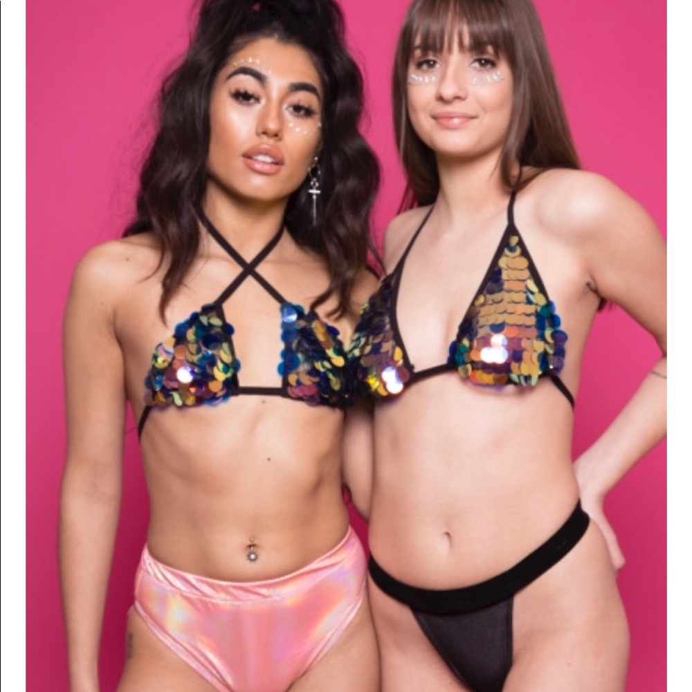 ✨SOLD✨ Rave Sequin Bralette